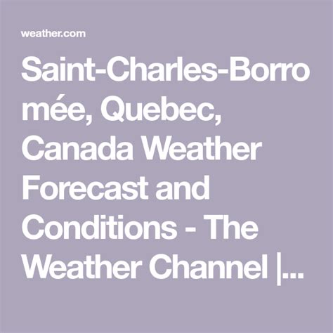 the weather channel Quebec city